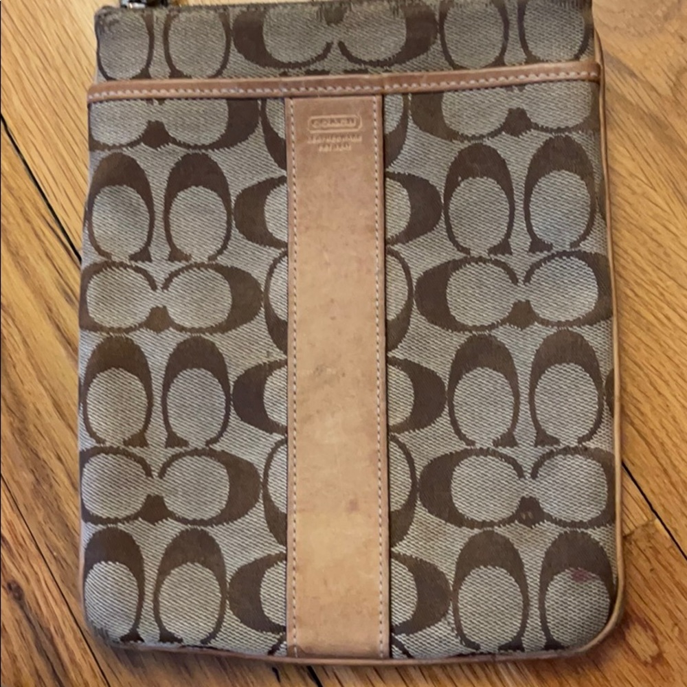 100% Authentic Coach Material Rectangular Crossbo… - image 3